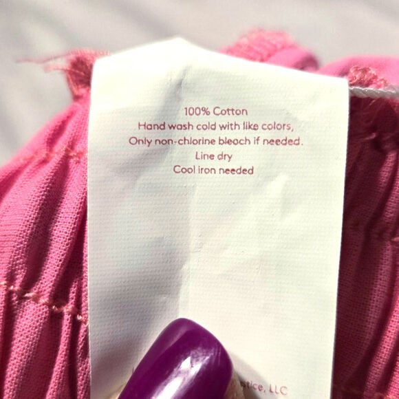 LIBERTY & JUSTICE Pink Pull-on Elastic Waist Cotton Size Large - Picture 6 of 8